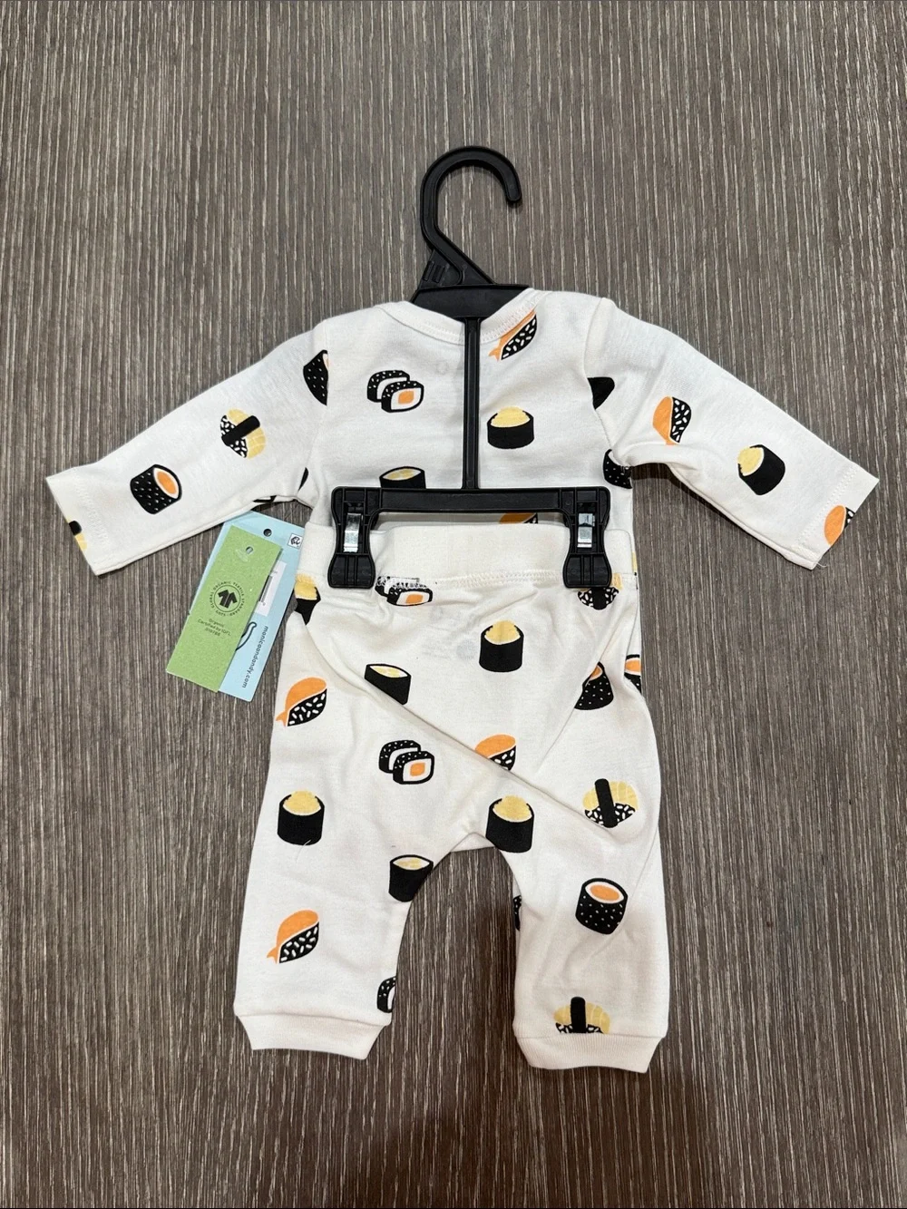 NWT Monica+Andy Newborn Sushi Print Long-Sleeve and pant set